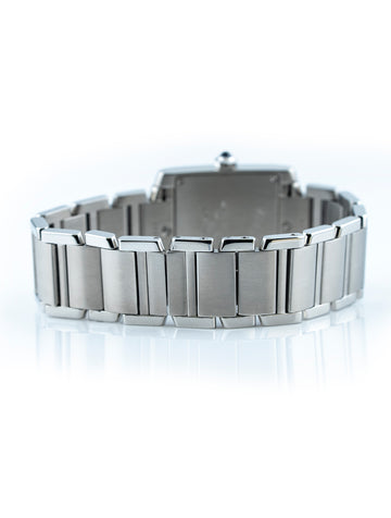 Cartier Tank Francaise 25mm Stainless Steel White Dial W51003Q3