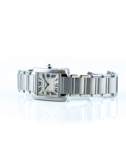 Cartier Tank Francaise 25mm Stainless Steel White Dial W51003Q3