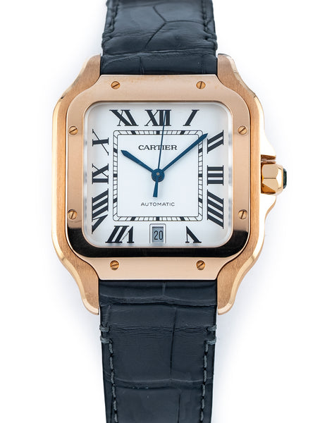 Cartier Santos 40mm 18k Rose Gold Case White Dial WGSA0019 - Full Set Oct 2022
