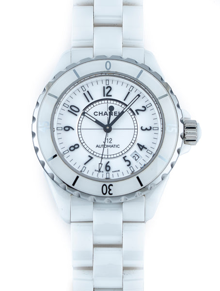 Chanel J12 38mm White Ceramic White Dial Automatic