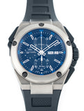 IWC Ingenieur Cronógrafo Doble 45mm Titanio Esfera Negra Correa de Caucho Negra IW386503