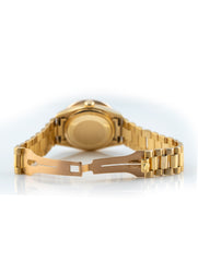 Rolex Day-Date 36mm 18k Yellow Gold President Champagne Custom Blue Lapiz Dial & Diamond Bezel Ref 18038