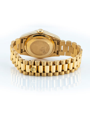 Rolex Day-Date 36mm 18k Yellow Gold President Champagne Dial Ref 18038