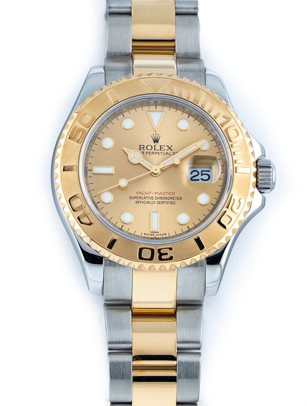 Rolex Yachtmaster I 40mm 18k Yellow Gold & Stainless Steel Oyster Champagne Dial 16623
