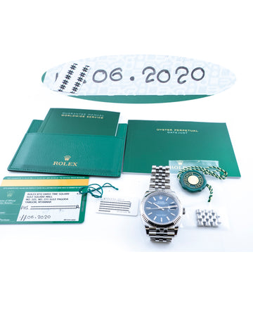Rolex Datejust 36mm Stainless Steel Blue Dial Jubilee 126234 - Full Set June 2020