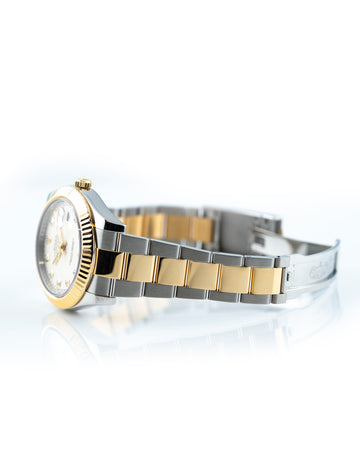 Rolex Datejust II 41mm 18k Yellow Gold & Stainless Steel Oyster Diamond Dial 116333