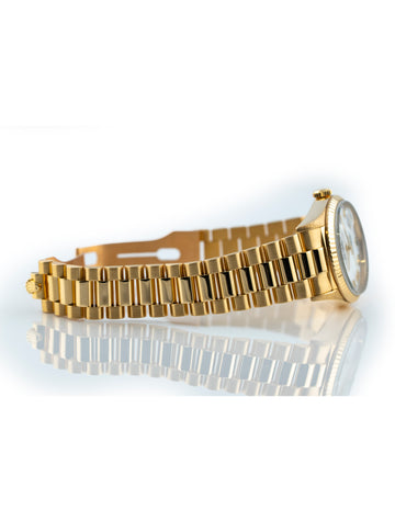 Rolex Day-Date 36mm 18k Yellow Gold President White Roman Dial Ref 18238