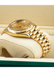 Rolex Day-Date 40mm 18k Yellow Gold President Champagne Roman Dial Ref 228238 - Full Set July 2017