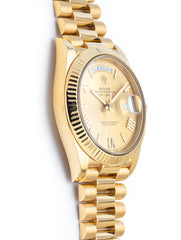 Rolex Day-Date 40mm 18k Yellow Gold President Champagne Roman Dial Ref 228238 - Full Set July 2017