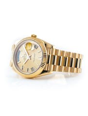 Rolex Day-Date 40mm 18k Yellow Gold President Champagne Roman Dial Ref 228238 - Full Set July 2017