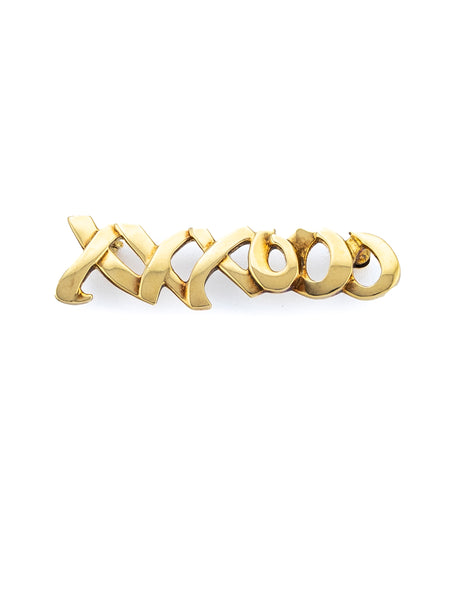 Broche Tiffany & Co Paloma Picasso XXXOOO Oro Amarillo 18k