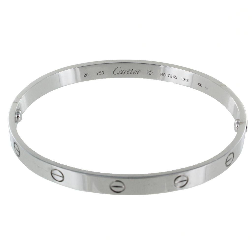 cartier love bracelet silver