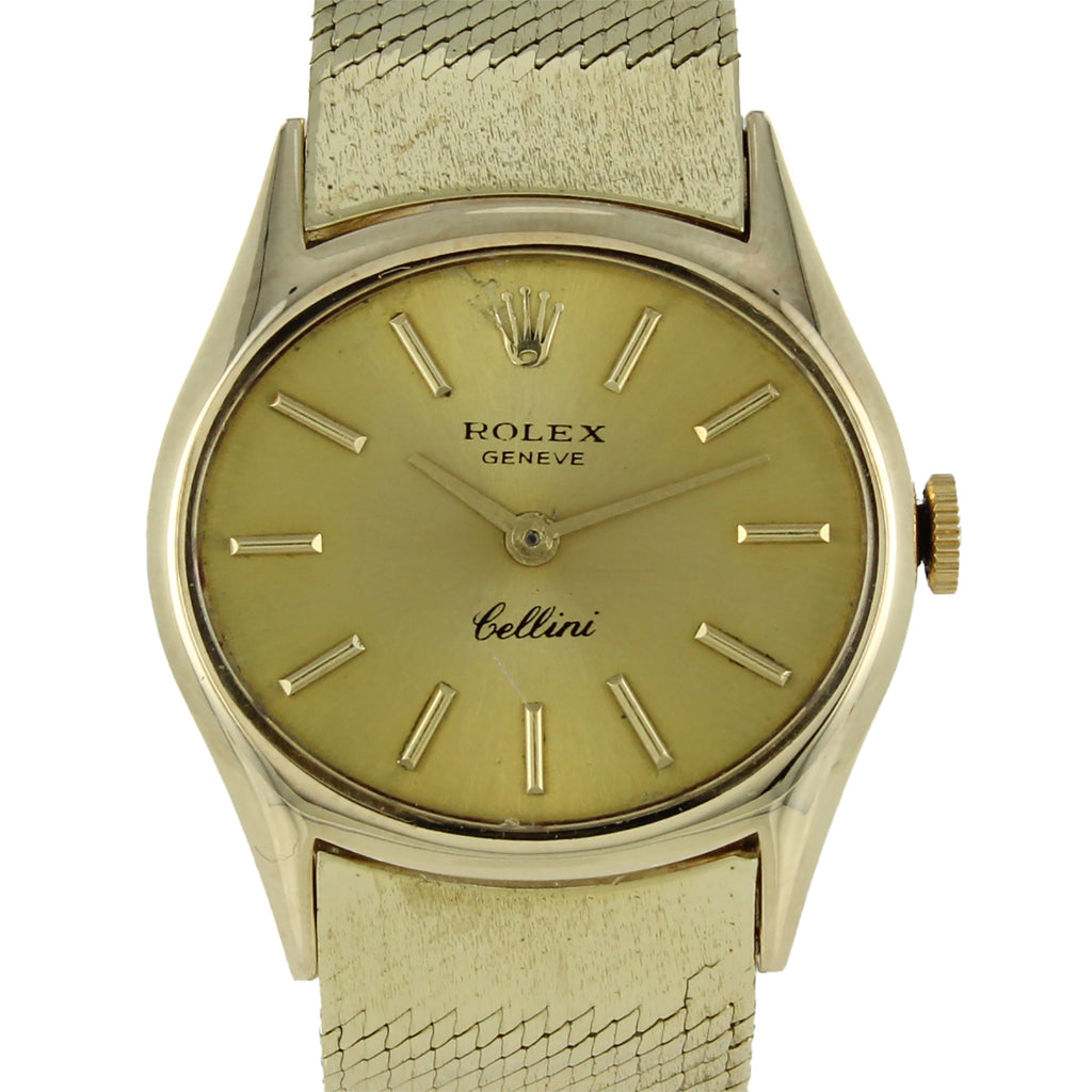 especificar Acrobacia Hierbas ROLEX CELLINI 3802 14KT GOLD 26mm VINTAGE WATCH – Morningstar's Jewelers