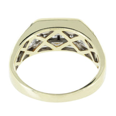 14KT TWO TONE 1.00 CTW DIAMOND GOLD RING SIZE 9
