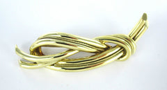 TIFFANY & CO. 18K YELLOW GOLD KNOT PIN BROOCH MADE IN ITALY 19.5oz VINTAGE COLLECTORS