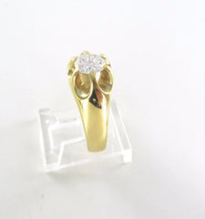 14KT YELLOW GOLD SOLITAIRE DIAMOND RING 1.00 CARAT 5.5 GRAMS SIZE 9