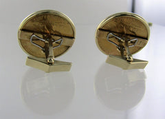 $10 INDIAN HEAD GOLD COIN CUFF LINKS 1910D 1910S EXCELLENT CONDITION