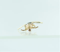 14 KT YELLOW GOLD BEE PIN