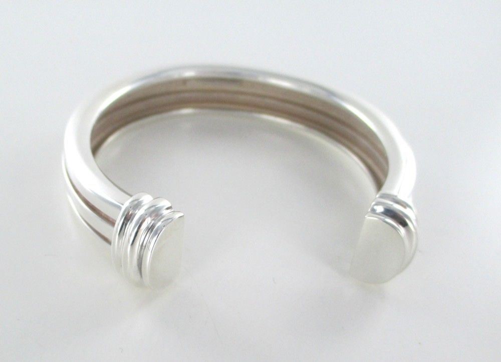Tiffany & Co. Sterling Silver Makers Lexicon Bangle Bracelet 