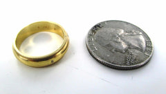 14KT SOLID YELLOW GOLD SIZE 6 WEDDING BAND RING