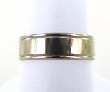 14KT SOLID WHITE GOLD SIZE 8 WEDDING BAND RING