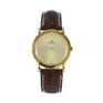 OMEGA 18K GOLD & LEATHER VINTAGE WATCH