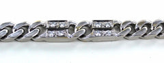 14KT SOLID WHITE GOLD 24 DIAMONDS 2.40 ATW 8.5