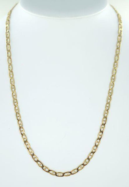 14KT YELLOW GOLD ANCHOR LINK NECK CHAIN 22"