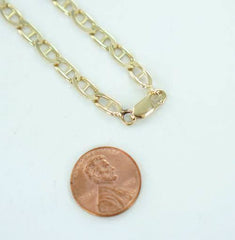 14KT YELLOW GOLD ANCHOR LINK NECK CHAIN 22
