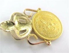 22K GOLD COIN 14KT GOLD FRAME ESTADOS UNIDOS MEXICAN CINCO PESOS (990056860)