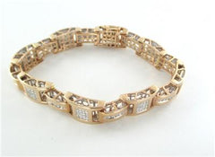 14KT ROSE GOLD DIAMOND BRACELET 3.00 CARAT