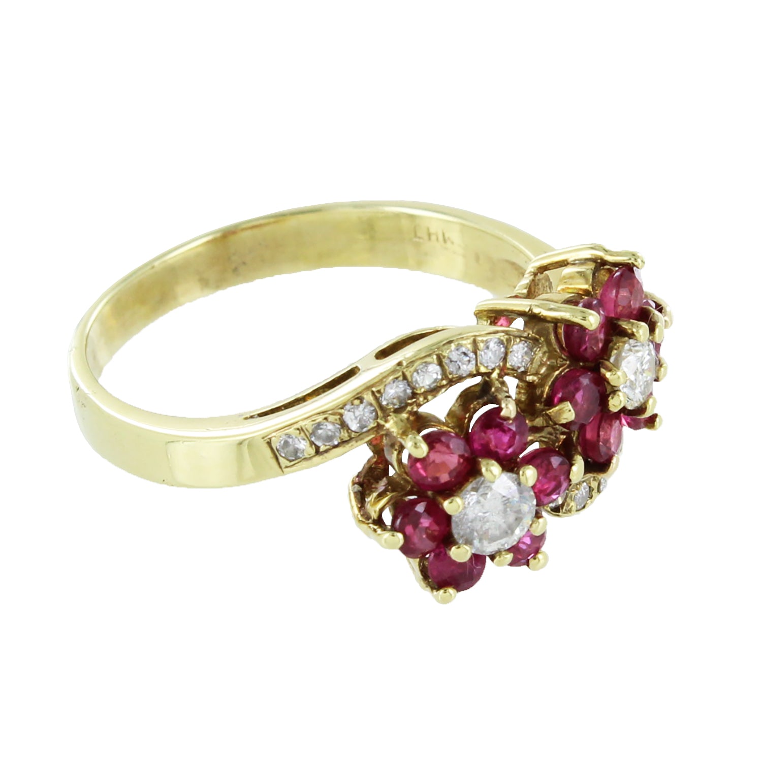 14k Gold and Diamond Knitting Ring – Corina Lunita