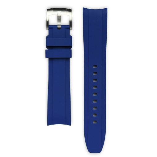 Everest Blue Rubber Strap For Rolex Watch