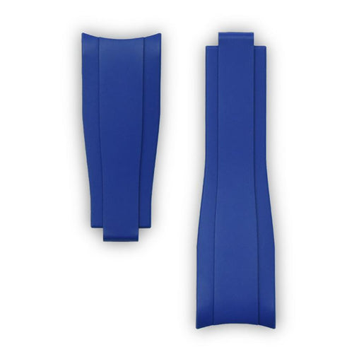 Everest Blue Rubber Strap For Rolex Watch (Folding Buckle) - Morningstar's Jewelers