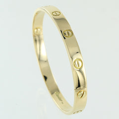 CARTIER 18KT YELLOW GOLD LOVE BRACELET SIZE 19