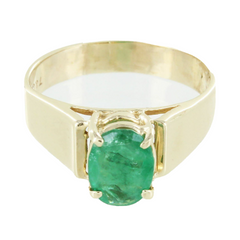 LADIES 14KT EMERALD RING SIZE 7